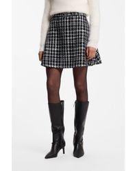 HUGO - A-Line Mini Skirt - Lyst