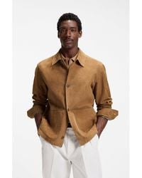 BOSS - Button-Up Jacket - Lyst