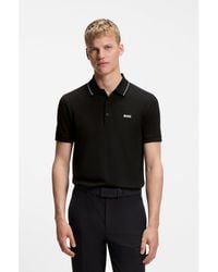 BOSS - Slim-Fit Cotton Piqué Polo Shirt With Logo - Lyst
