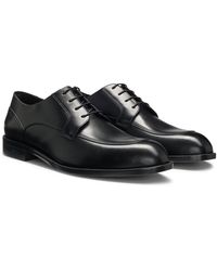 BOSS - Derbys Aus Leder Mit Strapazierfähiger Gummisohle - Lyst