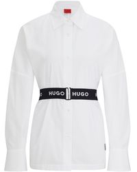 HUGO - Business Bluse ETENA Regular Fit - Lyst