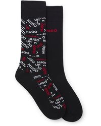 HUGO - Two-Pack Of Cotton-Blend Logo Socks - Lyst