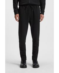 BOSS - Cotton-Terry Tracksuit Bottoms With Logo Patch - Lyst