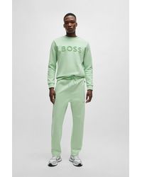 BOSS - Open-hem Tracksuit Bottoms With 3d-moulded Logo - Lyst