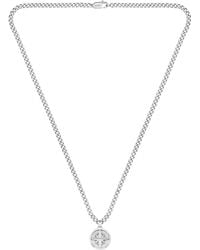 BOSS - Stainless-steel Chain Necklace With Compass Pendant - Lyst