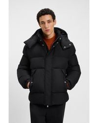 BOSS - Water-Repellent Jacket With Logo Badge - Lyst