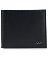 BOSS - Leather Wallet With Logo Lettering - Lyst