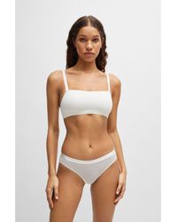 BOSS - Stretch-Jersey Briefs With Logo Waistband - Lyst