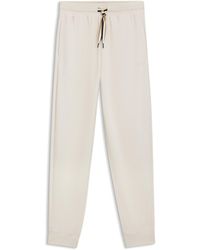 BOSS - Cuffed Tracksuit Bottoms With Signature-Stripe Drawcord - Lyst