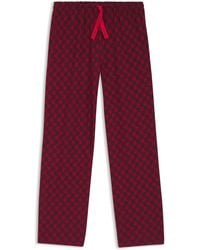 HUGO - Pyjamabroek Van Stretchjersey Met All-Over Print - Lyst