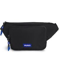 HUGO - Zip-Up Belt Bag With Embroidered Logo Patch - Lyst