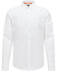 Double-cuff Cotton Oxford Shirt for Men 