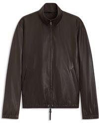 BOSS - Regular-Fit Jacke Aus Nappaleder - Lyst