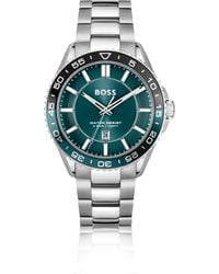 BOSS - Tone Watch With Dial And Rotating Bezel - Lyst