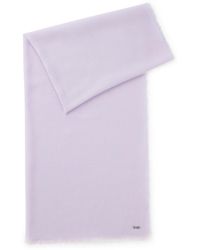 BOSS - Écharpe Légère En Mohair À Franges - Lyst