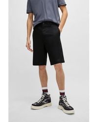 HUGO - Regular-Fit Shorts With Slim Leg And Buttoned Pockets - Lyst