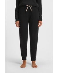 BOSS - Cuffed Tracksuit Bottoms With Signature-Stripe Drawcord - Lyst