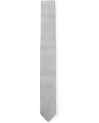 BOSS - Silk-Blend Tie With Jacquard Pattern - Lyst