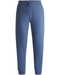 HUGO - Pyjamabroek Met Logostiksel Van Een Katoenmix - Lyst