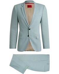 HUGO - Extra Slim-Fit Anzug aus gemustertem Stretch-Gewebe - Lyst