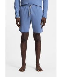 BOSS - Stretch-Cotton Shorts With Embroidered Logo - Lyst