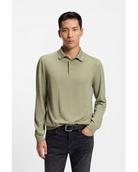 BOSS - Knit Polo - Lyst
