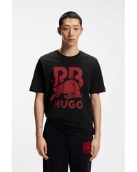 HUGO - X Rb Cotton T-Shirt With Bull Motif - Lyst
