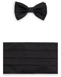 BOSS - Silk Bow Tie And Cummerbund Gift Set - Lyst