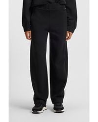 BOSS - Cotton-Blend Tracksuit Bottoms With Lustrous Piping - Lyst