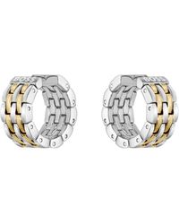 BOSS - Multi-link Earrings With Two-tone Design - Lyst