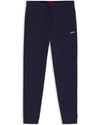 HUGO - Pyjama-Hose Aus Baumwoll-Mix Mit Logo-Stickerei - Lyst
