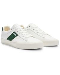 BOSS - Cupsole Trainers With Contrast Band - Lyst