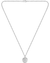 BOSS - Tone Necklace With Double B Monogram Medallion - Lyst