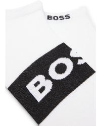 BOSS - Two-pack Of Ankle-length Socks In Stretch Fabric - Lyst