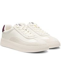 HUGO - Lage Sneakers Met Suède Details - Lyst