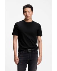 BOSS - Slim-Fit Cotton T-Shirt With Crew Neck - Lyst