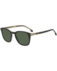 BOSS - Acetate Sunglasses With-Tone Trims - Lyst