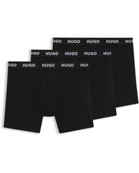 HUGO - Set Van Drie Boxershorts Van Stretchkatoen - Lyst