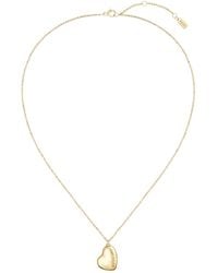 BOSS - Tone Necklace With Heart-Shaped Pendant - Lyst