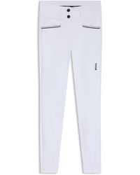 BOSS - Equestrian High-Waisted Breeches With Knee Grip - Lyst