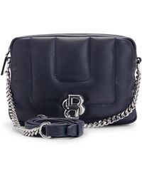 BOSS - Quilted Crossbody Bag With Double B Monogram Hardware - Lyst