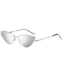 BOSS - Cat-eye Sunglasses In Steel With Signature Details - Lyst