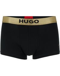 BOSS by HUGO BOSS Stretch-cotton Regular-rise Trunks With Marker Logo ...