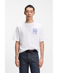 HUGO - X Rb Relaxed-Fit T-Shirt With Bull Motif - Lyst