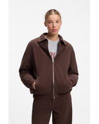 HUGO - Oversized-Fit Corduroy Jacket With Script Logo - Lyst