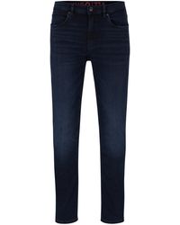 HUGO - Extra Slim-fit Jeans Van Blauw-zwart Stretchdenim - Lyst