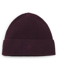 BOSS - Mütze Aus Woll-Mix Mit Kaschmir Und Double-B-Monogramm - Lyst