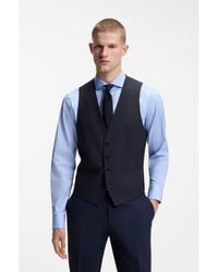 BOSS - Slim-Fit Waistcoat - Lyst