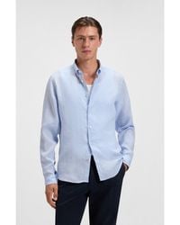BOSS - Regular-Fit Button-Down Shirt - Lyst