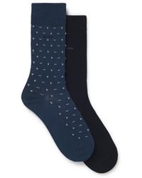 BOSS - Light Blue Men's Business Socks Size 7-13 - Lyst